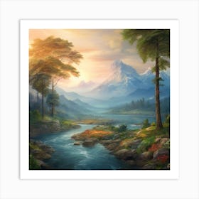 Leonardo Diffusion Xl A Natural View Of The Beauty Of Nature 2 (2) Art Print