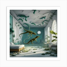 Lizard Hotel Art Print