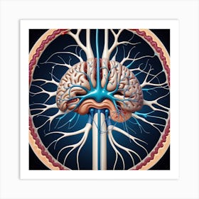 Brain And Spinal Cord 4 Art Print