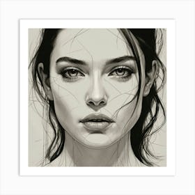 Portrait Of A Woman 5 Art Print