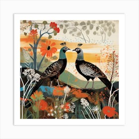 Bird In Nature Pheasant 8 Art Print