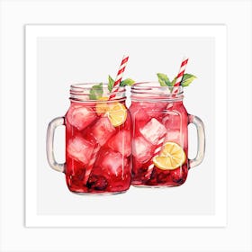 Cranberry Lemonade Art Print