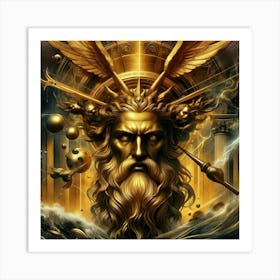 God Of The Sea Art Print