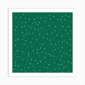 Green Dots Art Print