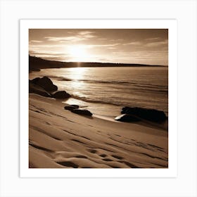 Sunset On The Beach 772 Art Print