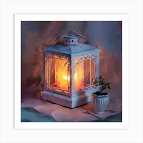 Candlelit Lantern 7 Art Print