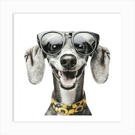 Dachshund Wearing Sunglasses 1 Art Print