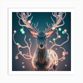 A legendary deer Art Print