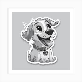 Cute Dog Art Print