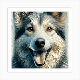 Husky Dog 3 Art Print