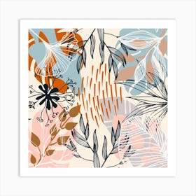 Floral Pattern 5 Art Print