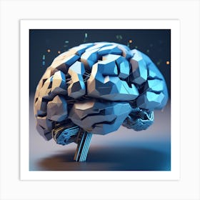 Abstract Brain 3 Art Print