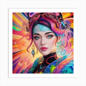 Psychadelic Sally Art Print