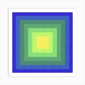 Gradient squares 5 Art Print