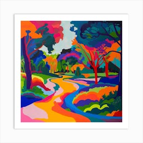 Abstract Park Collection Phoenix Park Dublin 4 Art Print