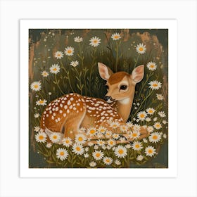 Fawn Fairycore Painting 4 Art Print