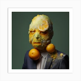 Man With A Moldy Lemon Face 1 Art Print