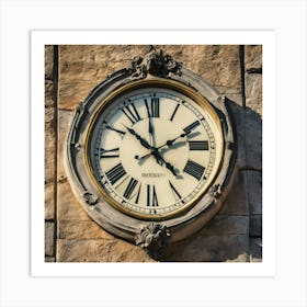 Clock On The Wall Art Print