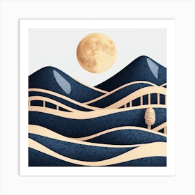 Moon In The Sky 3 Art Print