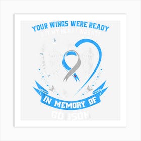 T1d Godson Type 1 Diabetes Awareness Family Memorial Gifts Art Print