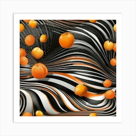 Oranges fly Art Print