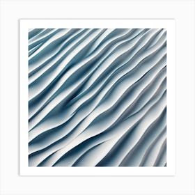 Abstract Wavy Paper Texture Art Print