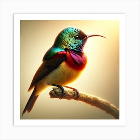 Colorful Hummingbird 2 Art Print