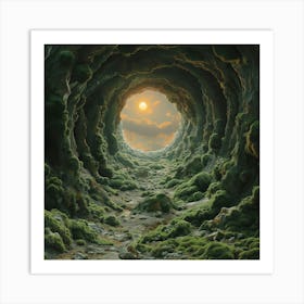 Mossy Cave Art Print