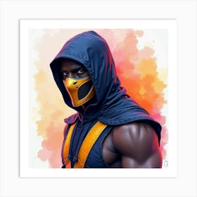 Mortal Kombat Ninja Fighter Concept Art (521) Art Print