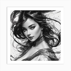 Black And White Painting Art Print