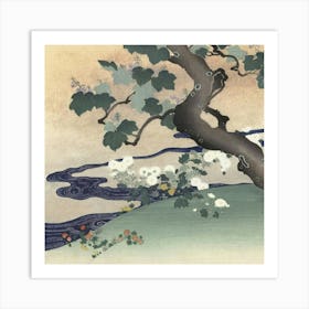 Tree By The River Art Print