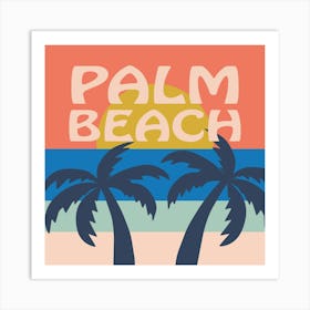 Palm Beach Bold Illustration Art Print