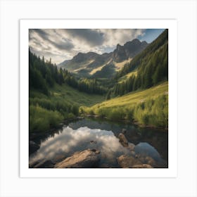 Reflection In The Valley Art Print