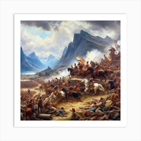 Battle Of The Fjords Art Print