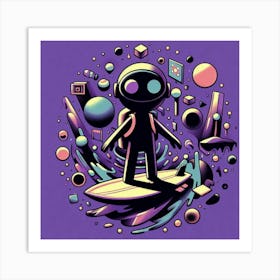 Space Man Art Print