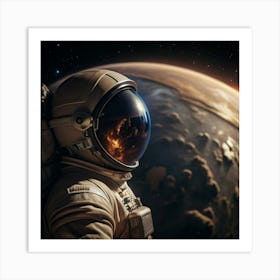 Astronaut In Space 1 Art Print