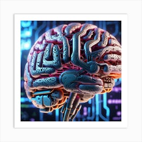 Artificial Brain 74 Art Print