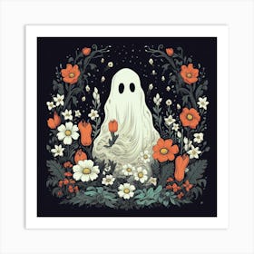 Flower Ghost Art Print