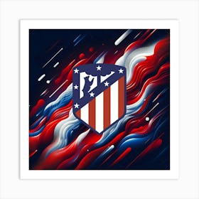 Atlético de Madrid Logo Wall Art 20 Art Print