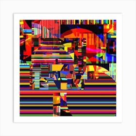 Lines Much Art Print