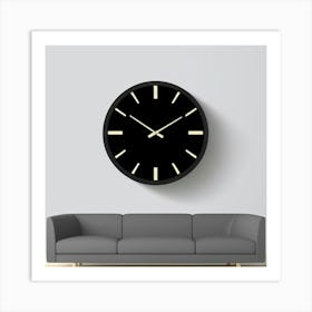 Wall Clock 7 Art Print