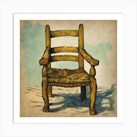 Van Goghs Chair, Vincent van Gogh Art Print Art Print