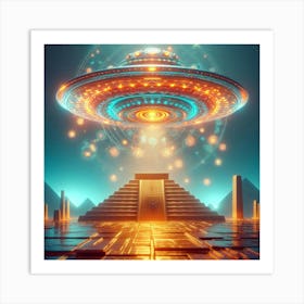 Alien Spaceship 6 Art Print