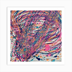 colorful painting Art Print