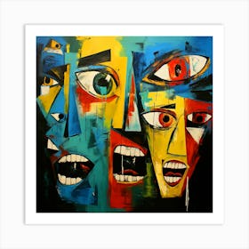 Faces Of The World Art Print