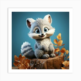 Raccoon 6 Art Print