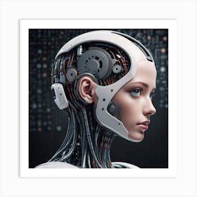 Cyborg Woman 54 Art Print