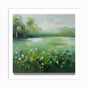 Default Original Landscape Plants Oil Painting 19 Art Print