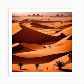 Desert Landscape 79 Art Print