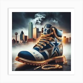 Dallas Cowboys Boot Art Print